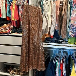 Rose Gold Sequin Skirt